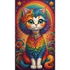 uk.everydayedeals (Limited Stock)Diamond Painting - Full Round - Rainbow Cat (40*70cm)