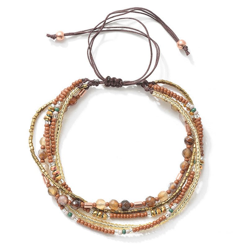 Trendy Bohemian Crystal Beaded Multi-layer Bracelet