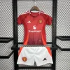 2024/2025 Kids Size Manchester United Home Football Shirt 1:1 Thai Quality 