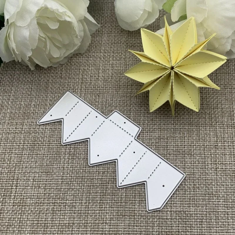 Athvotar Folded Flower Metal Cutting Dies Stencils For DIY Scrapbooking Decorative Embossing Handcraft Die Cutting Template Mold