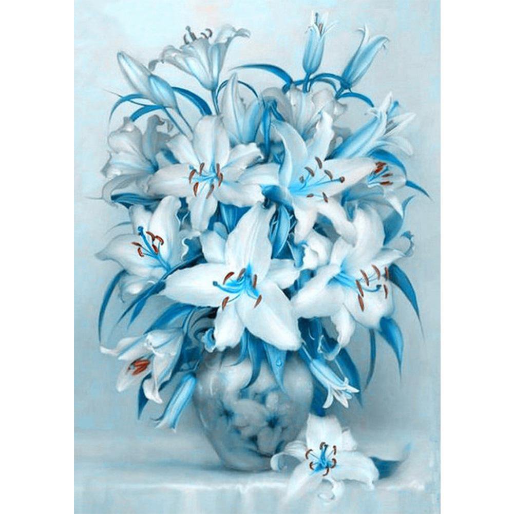 Elegant Flowers - Full Round - Diamond Painting