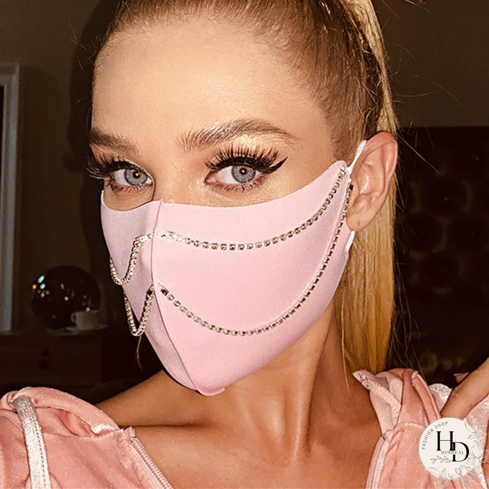 Pink Fashion Casual Print Face Protection