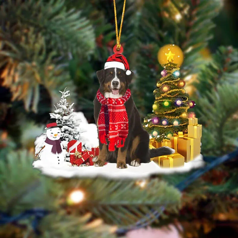 VigorDaily Bernese Mountain Christmas Ornament SM046