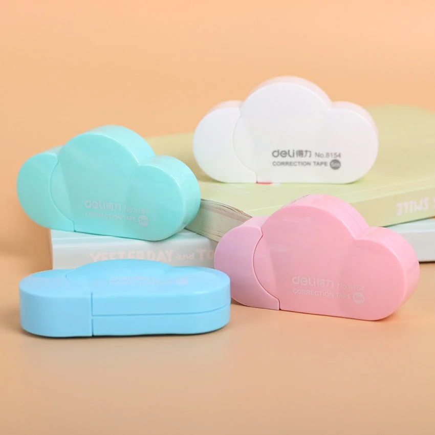 1 PC Popular Mini Small Clouds Shaped Correction Tape Altered Tools School Office Corrector Stationery Kids Gift 4 Colors