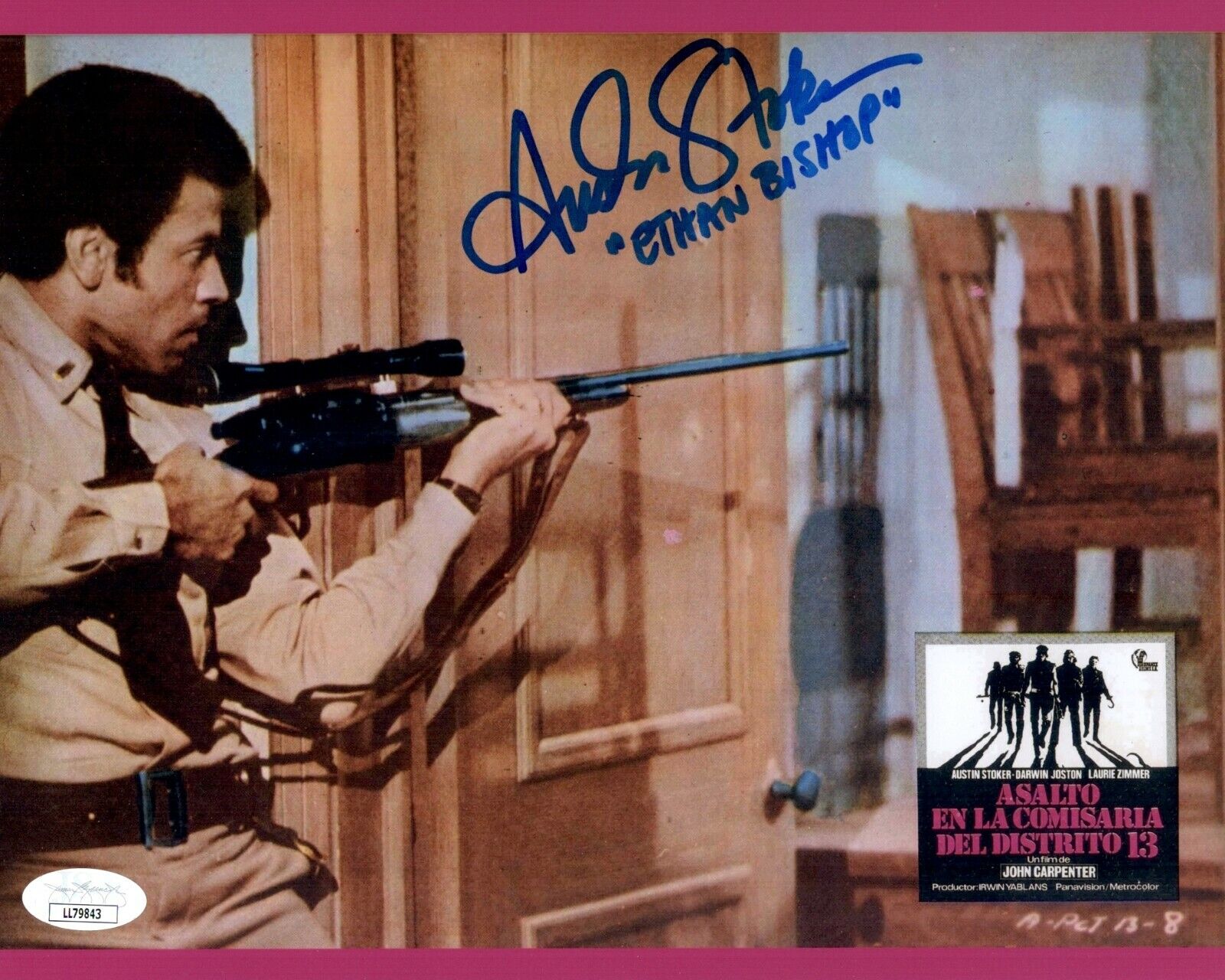 AUSTIN STOKER Signed ASSAULT ON PRECINCT 13 Photo Poster painting 8x10 Autograph JSA COA Cert