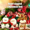 Heart Shaped Christmas Doll Template Set(9 PCS) With Instructions