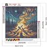 Diamond Painting -DIY Round Dril Forest Picnic Campfire