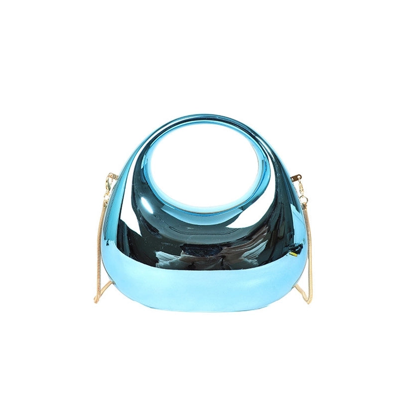 Women’s Arylic Gradient Color Solid Color Streetwear Dumpling Shape Magnetic Buckle Evening Bag