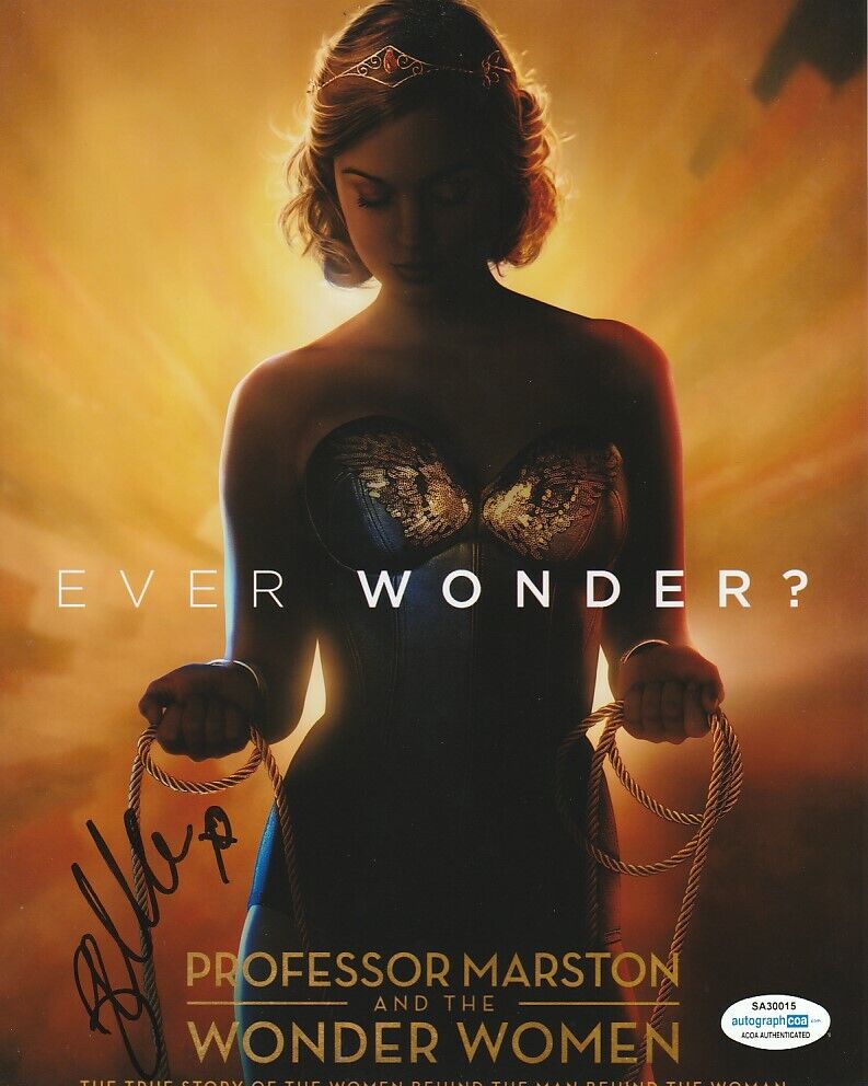 BELLA HEATHCOTE SIGNED PROFESSOR MARSTON WONDER WOMEN 8x10 Photo Poster painting! ACOA COA PROOF