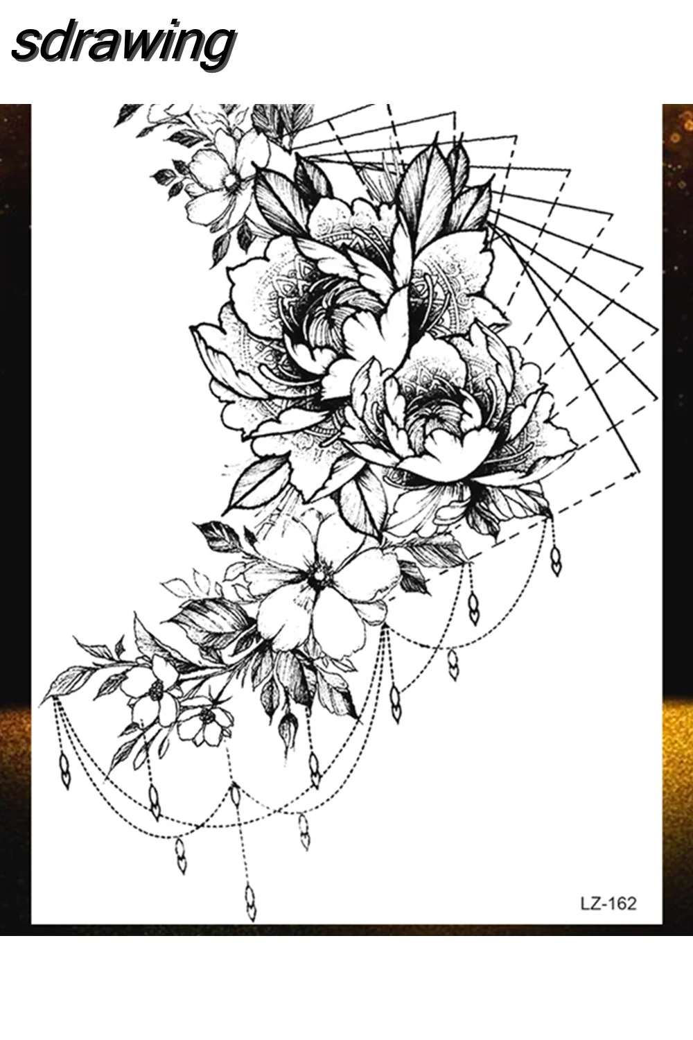 sdrawing Wolf Forest Temporary Tattoos For Children Tiger Geometric Fake Tatoos Mountain Triangle Elk Tatoo Sticker Body Art