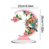 5D DIY Diamond Painting Special Shape Desk Ornament Flower Bird Decor Kit