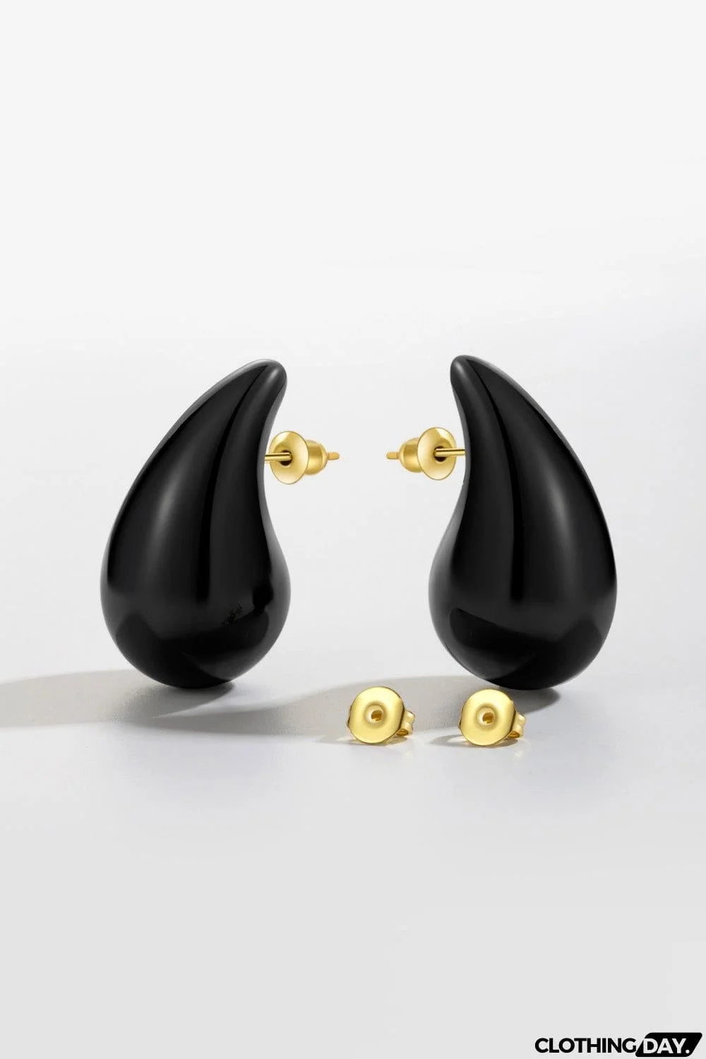 Big Size Water Drop Brass Earrings