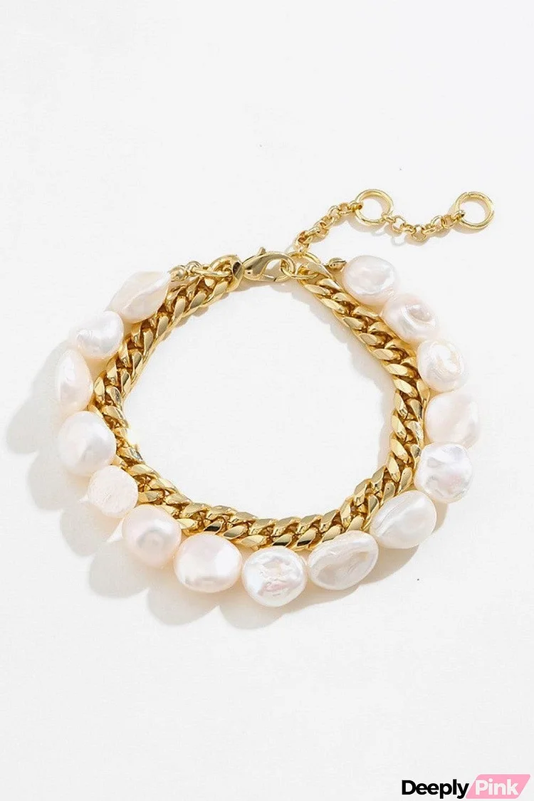 Two-Tone Double-Layered Bracelet