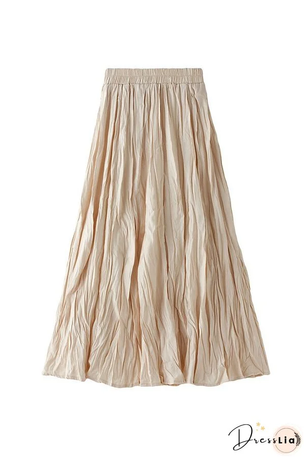 A-line mid-length winter skirt with sweater