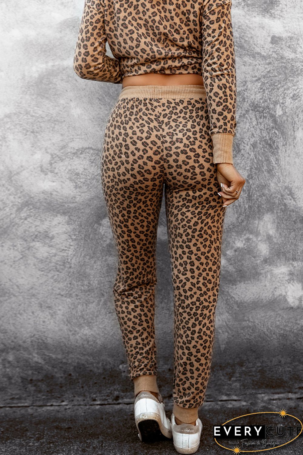 Leopard Pattern Jogger Pants