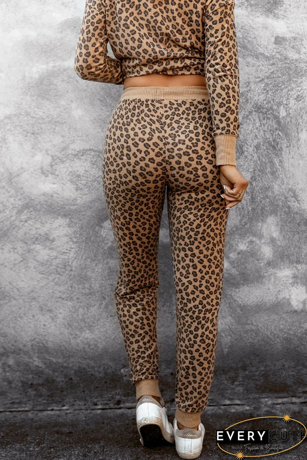 Leopard Pattern Jogger Pants