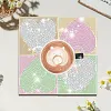 4pcs DIY Diamond Painting Coaster Kit With Holder - Love