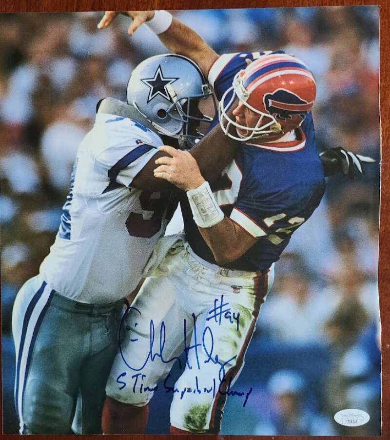 Charles Haley JSA Signed Coa 11x14 Autograph Photo Poster painting Cowboys