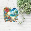 Diamond Painting Summer Seaside Love Diamond Art Pendant Window Hanging Ar