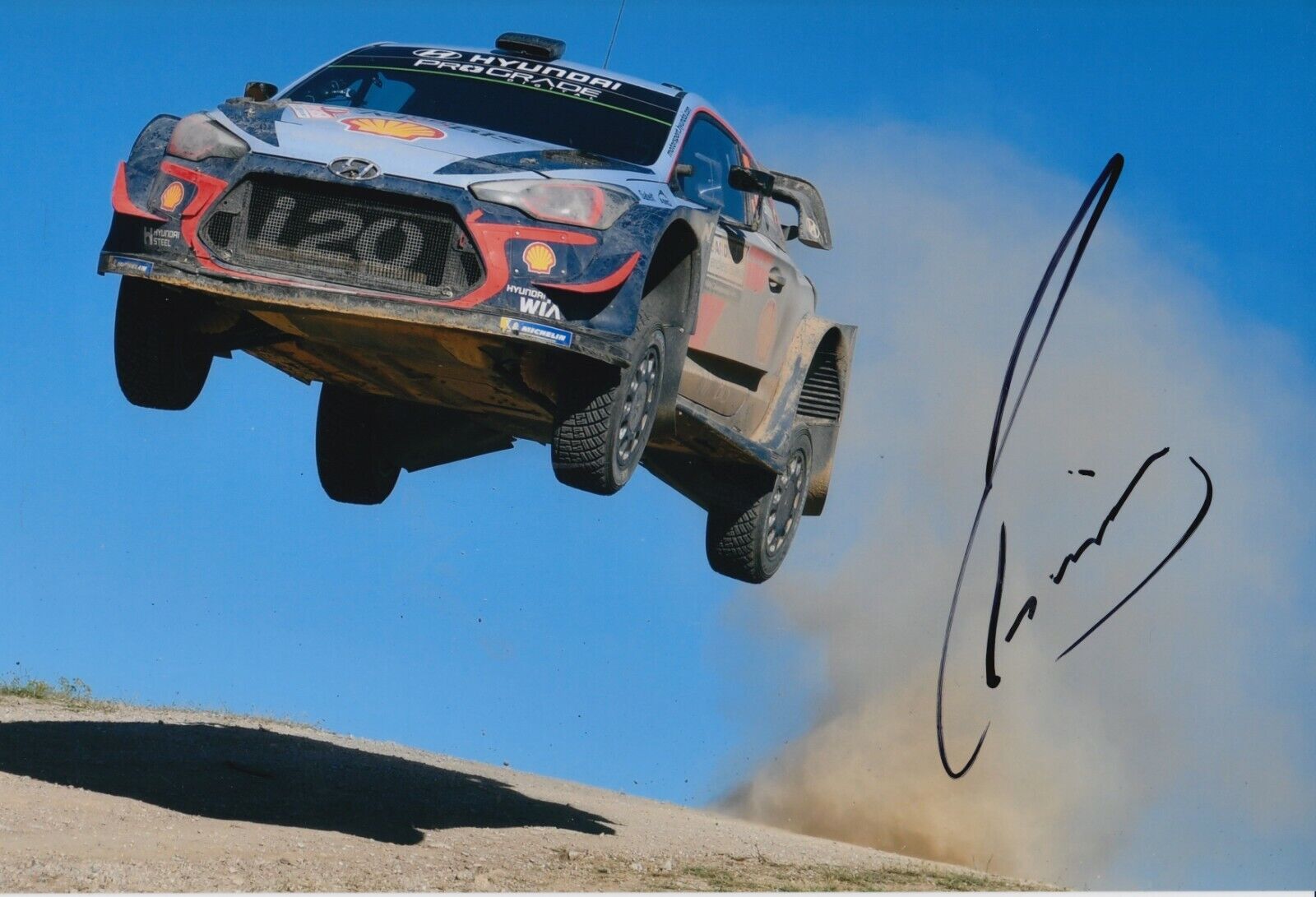 Thierry Neuville Hand Signed 12x8 Photo Poster painting - Hyundai Rally Autograph 4.