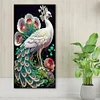 >SALE<5D DIY Full Square Drill Diamond Painting Peacock Kit Home Decoration (NF0424)