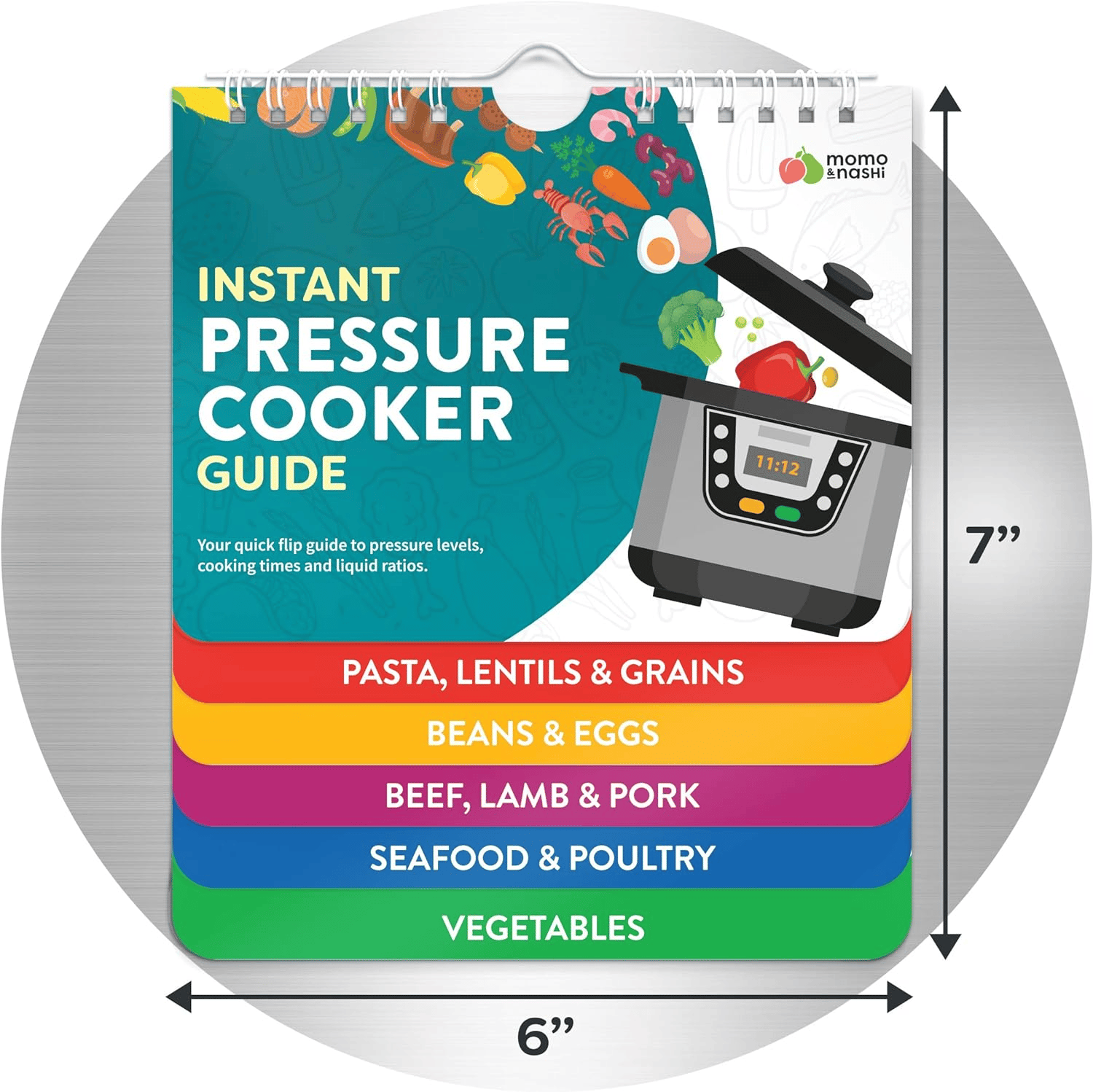 air-fryer-cheat-sheet-magnets-cooking-guide-booklet