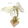 Adult High-Difficulty Mechanical Butterfly 3D Movable Three-Dimensional Metal Assembly Model Mechanical Gear Puzzle Toy DIY Hand-Assembled Model Is Very Suitable For Gifts And Home Decoration