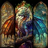 (Stamped/Counted) Dragon - 11CT Cross Stitch 40*40cm/50*50cm
