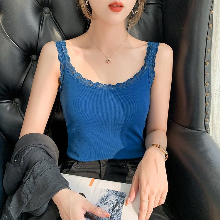 Sleeveless Sheath Casual Tank Top