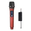 2.4G Wireless Microphone Rechargeable Live Streaming Microphone LED Display Professional Handheld Mic for Singing Karaoke Wedding DJ Party