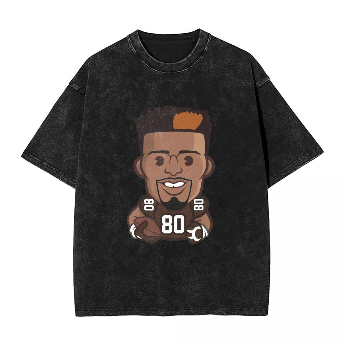 Cleveland Browns Jarvis Landry Emoji Men's Vintage Oversized T-Shirts