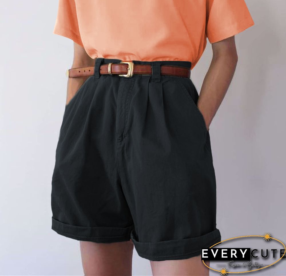 Summer Casual Solid Color Shorts