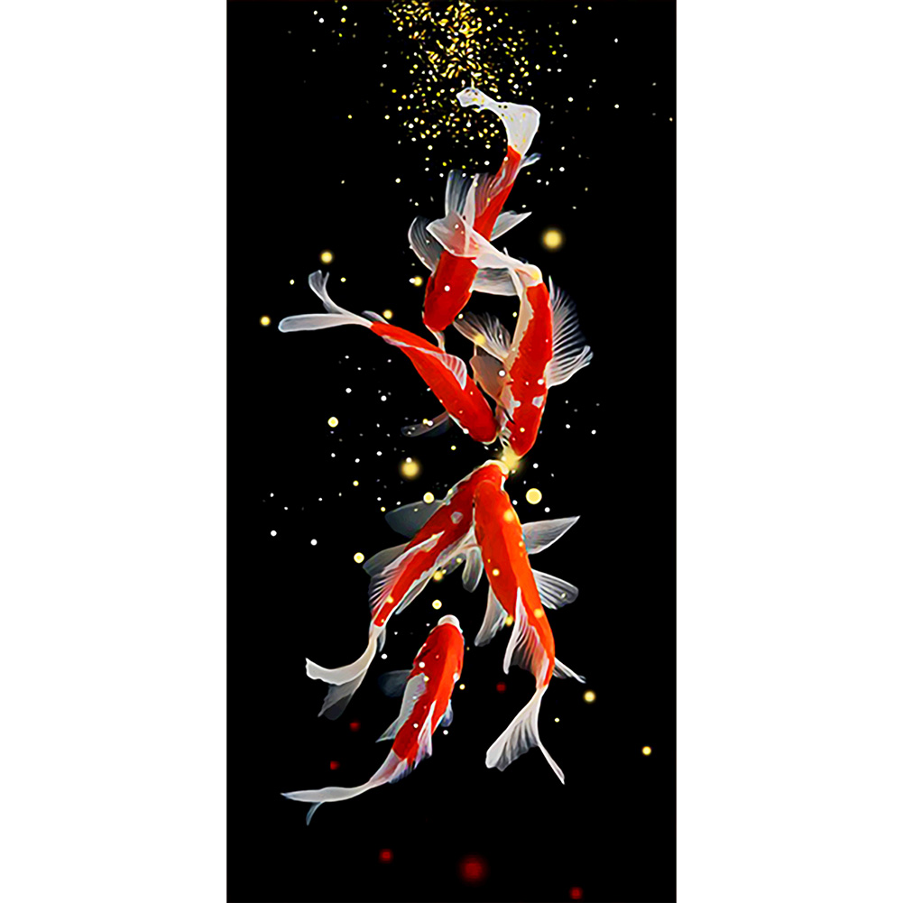 

45*85CM - Round Drill Diamond Painting - Fish, 501 Original