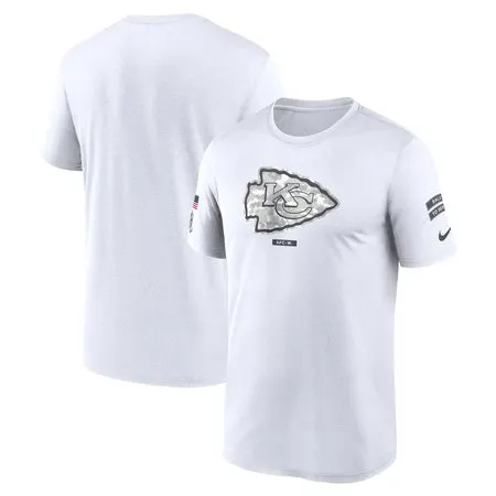 Men's Kansas City Chiefs  White 2024 Salute To Service Legend Performance T-Shirt