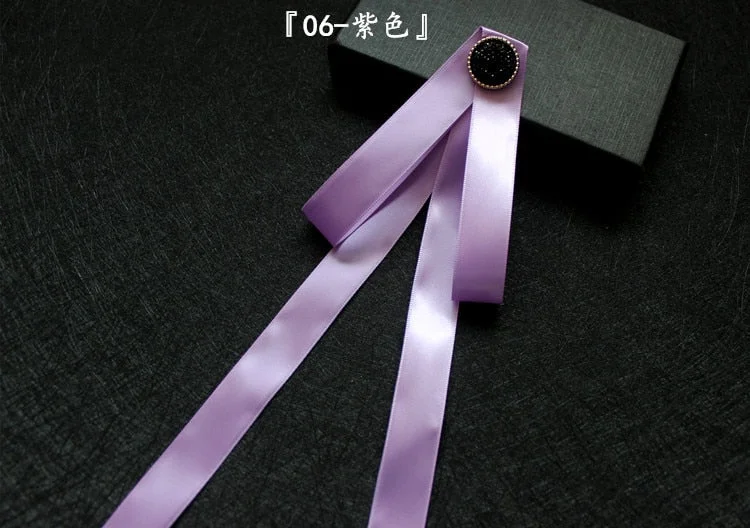 Hand-made Bow Tie Ladies Unisex Banking Stewardess Student Performs Career Korean White Shirt Black Bowtie Classic Trendy Gifts