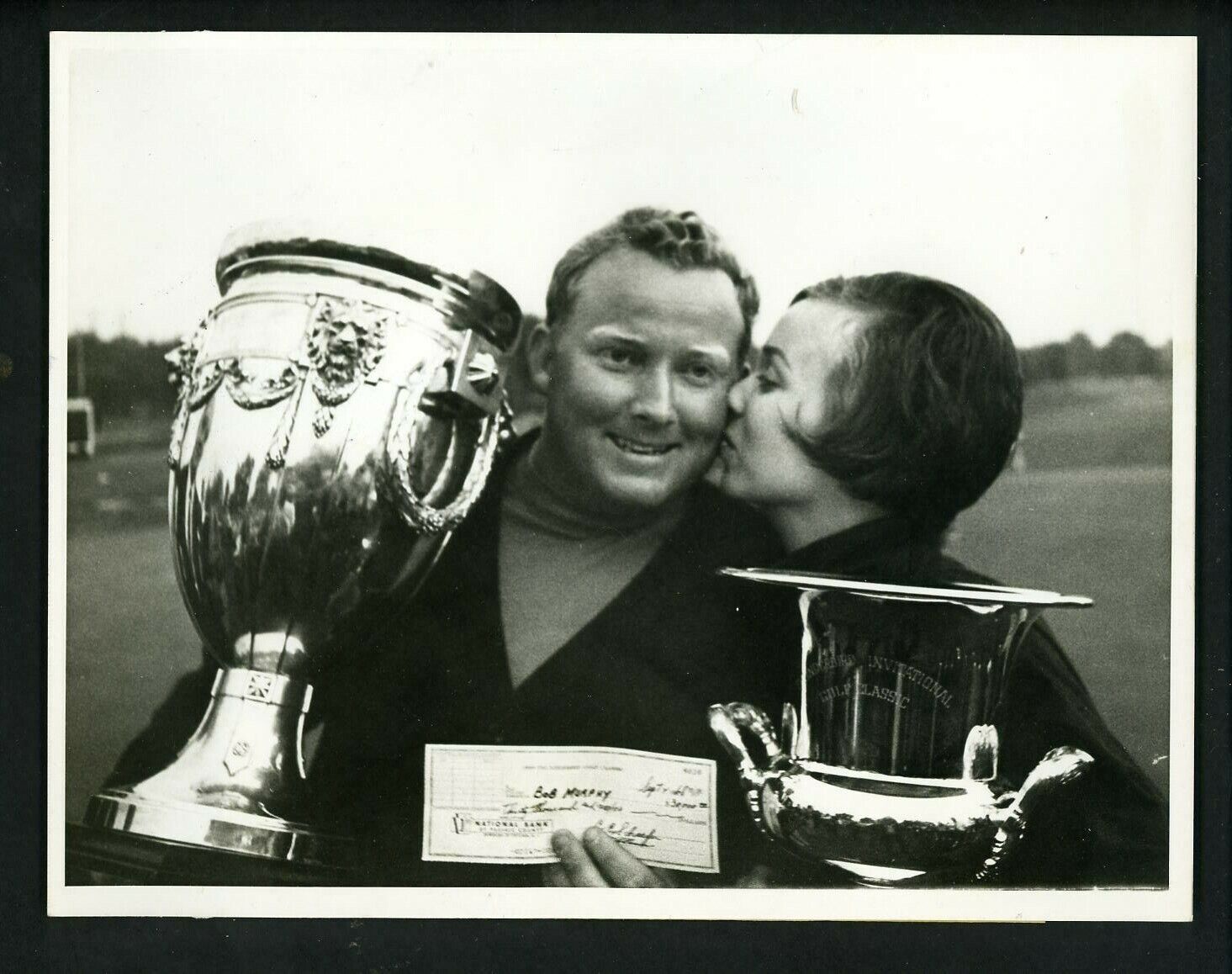 Bob Murphy & wife Gail 1968 Press Photo Poster painting Thunderbird Golf Classic Upper Montclair