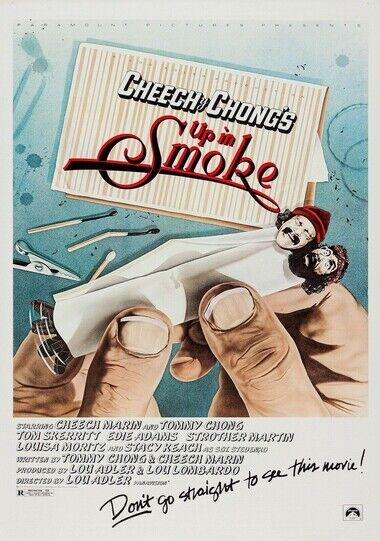 CHEECH & CHONG MOVIE POSTER - UP IN SMOKE - Photo Poster painting QUALITY INSERT -  POST!