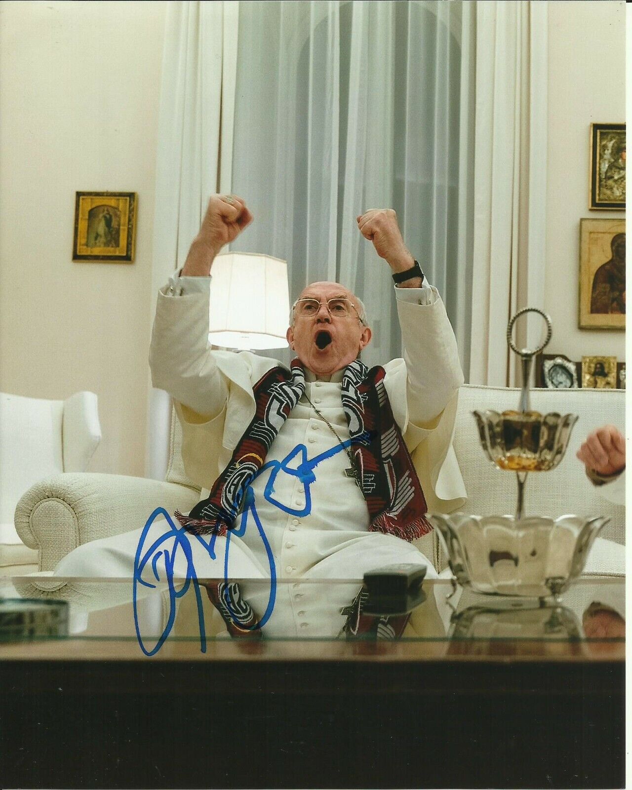 JONATHAN PRYCE SIGNED THE TWO POPES Photo Poster painting UACC REG 242 (1)