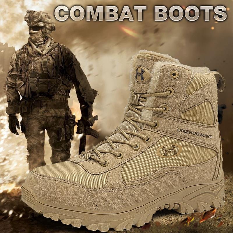 Outdoor Men Anti-Slip Ankle Army Military Boots