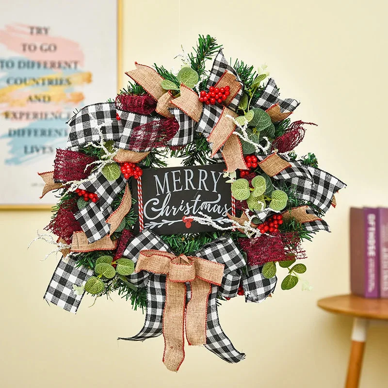 New Christmas Door Hung Window Decoration Door Hung Party Atmosphere Scene Arrangement Small Pendant Handmade Garland
