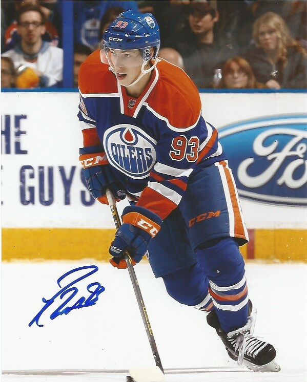 Edmonton Oilers Ryan Nugent Hopkins Signed Autographed 8x10 NHL Photo Poster painting COA E