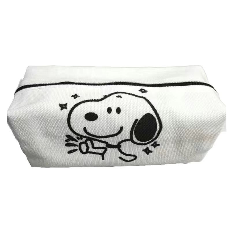 Peanuts Snoopy Bus Pencil Bag Canvas Large Capacity  Zipper Pen Pencil Case  A Cute Shop - Inspired by You For The Cute Soul 