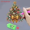 DIY Christmas Tree Diamond Painting Ornaments (Double-Sided)