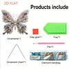 Diamond Painting Acrylic Christmas Butterfly Window Hanging Pendant for Home Decor