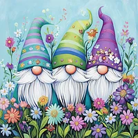 Flower Gnomes - Diamond Painting