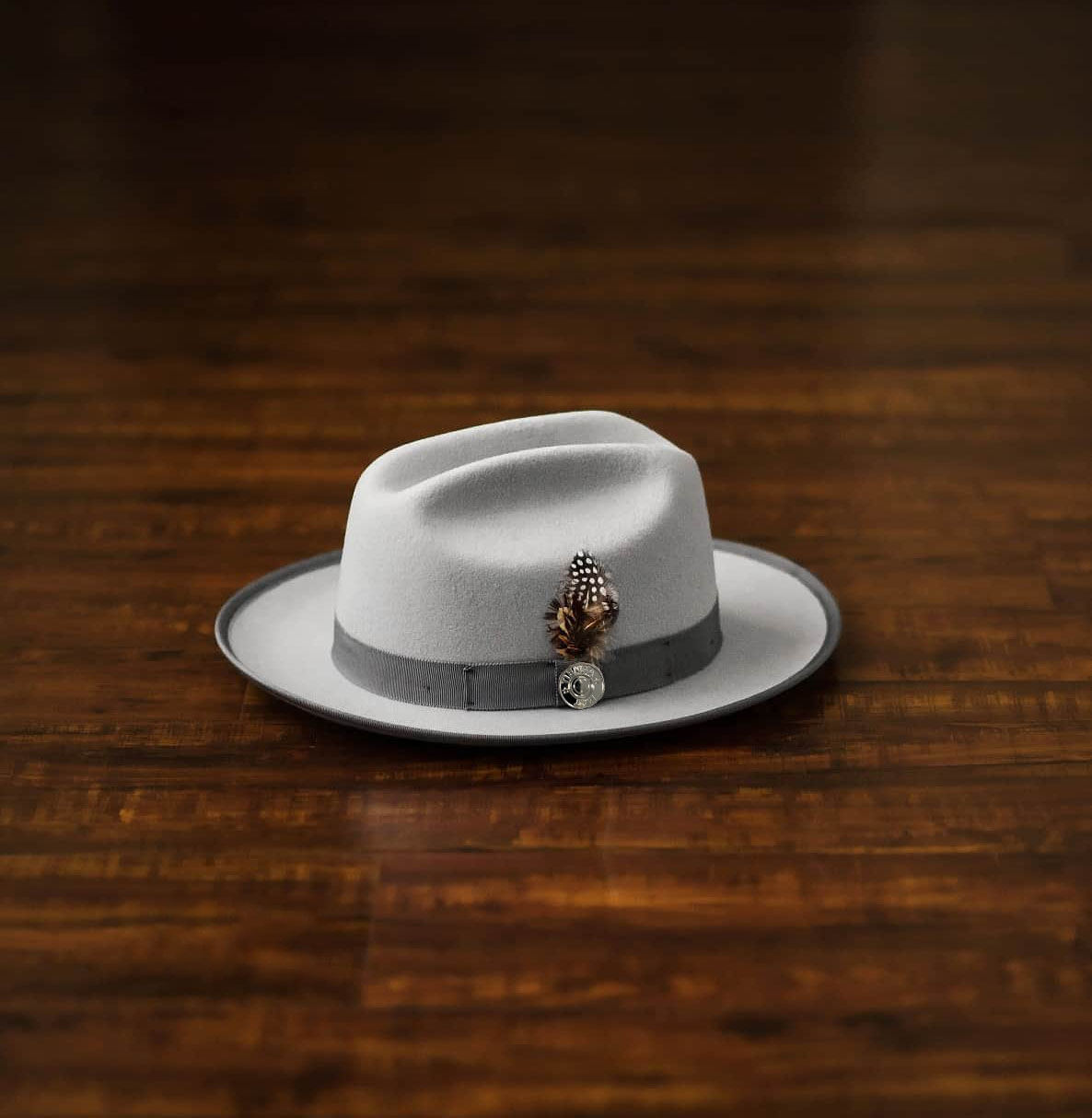 Miller Ranch Fedora - Platinum[Fast shipping and box packing]