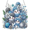 Kit de pendentif de peinture acrylique &agrave; un seul c&ocirc;t&eacute; de No&euml;l 20 cm