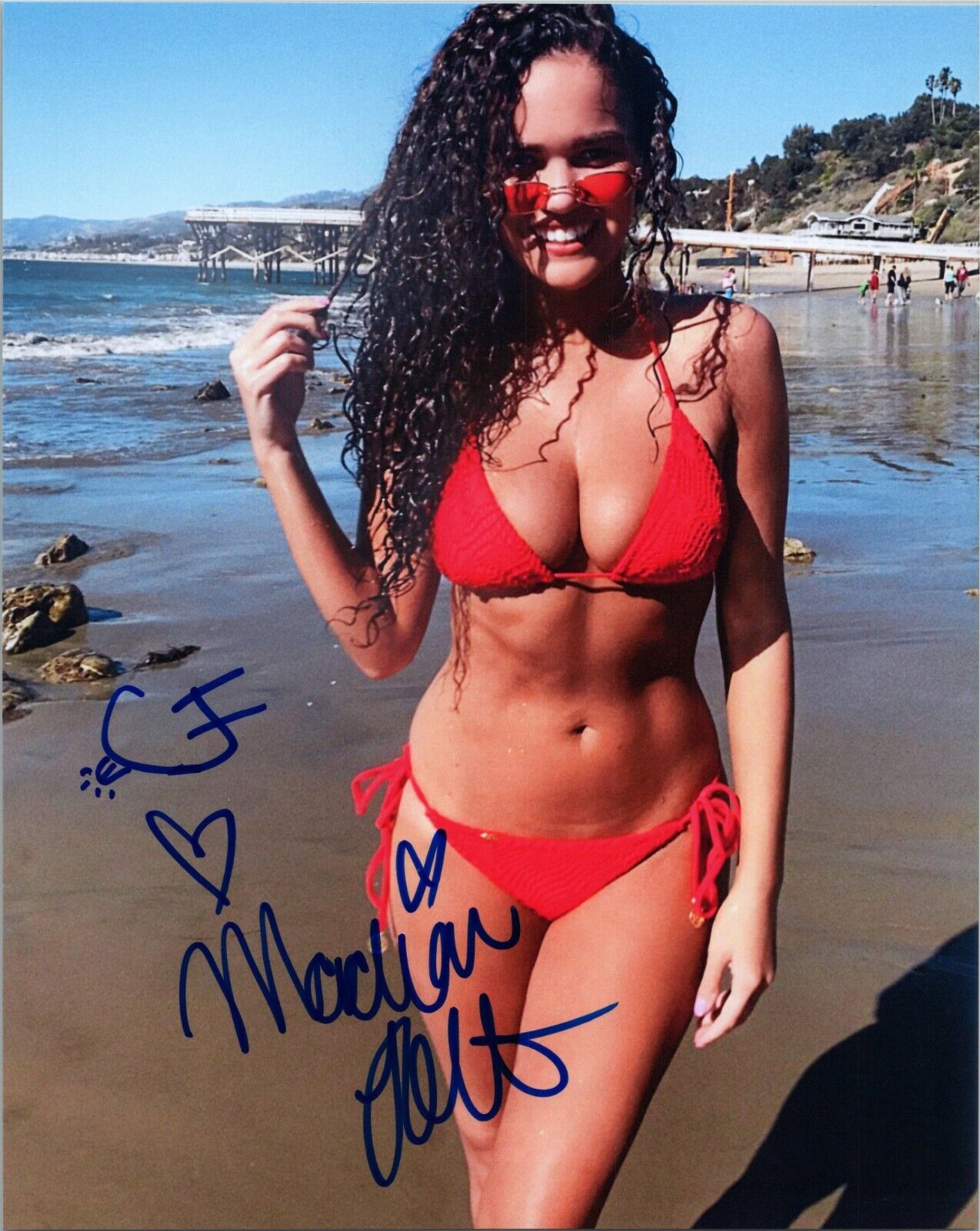 ~~ MADISON PETTIS Authentic Hand-Signed SEXY BIKINI