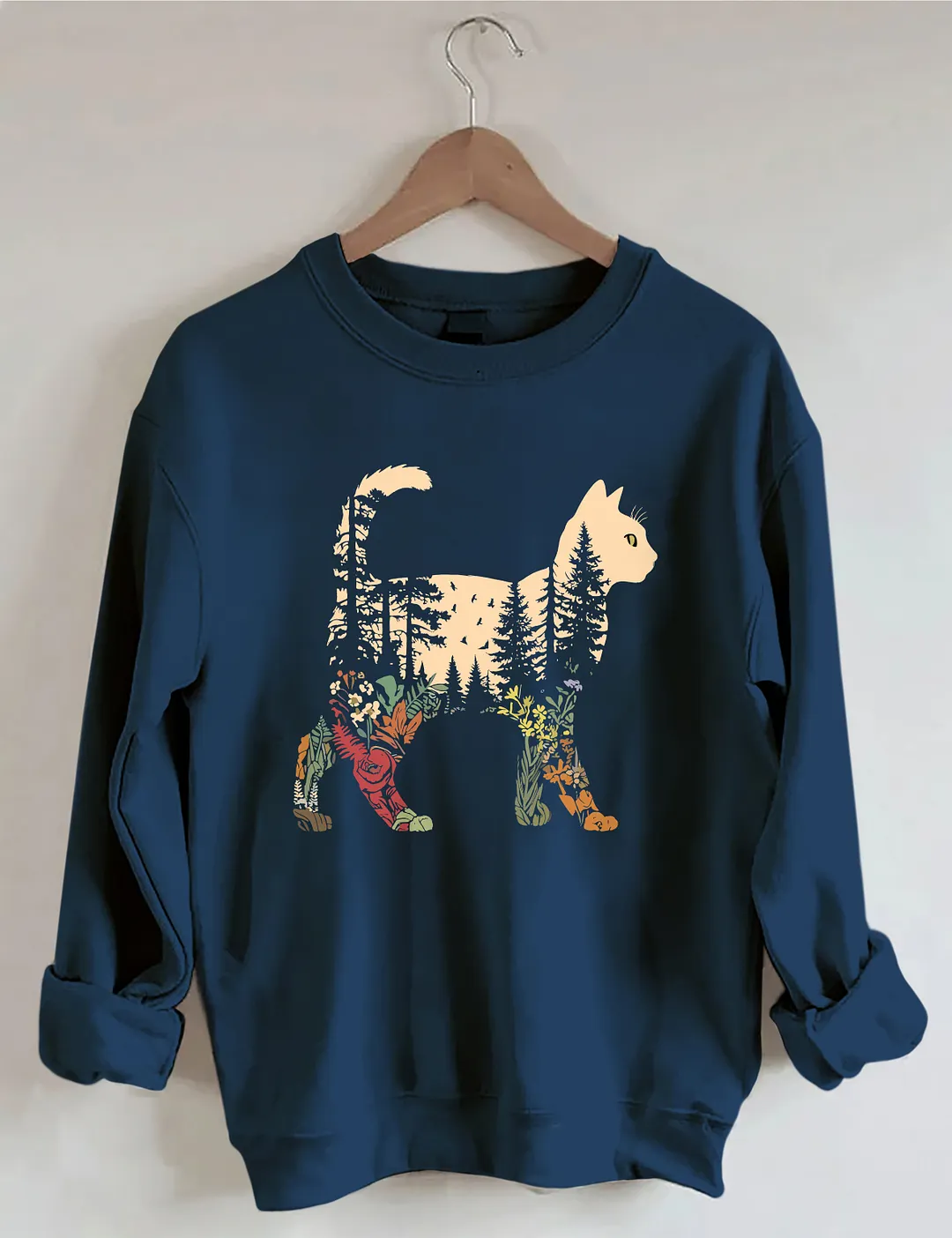 Boho Cat Plants Sweatshirt
