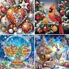 (US Local)4Pack Xmas-Crystal Rhinestone Diamond Painting(30x30cm)